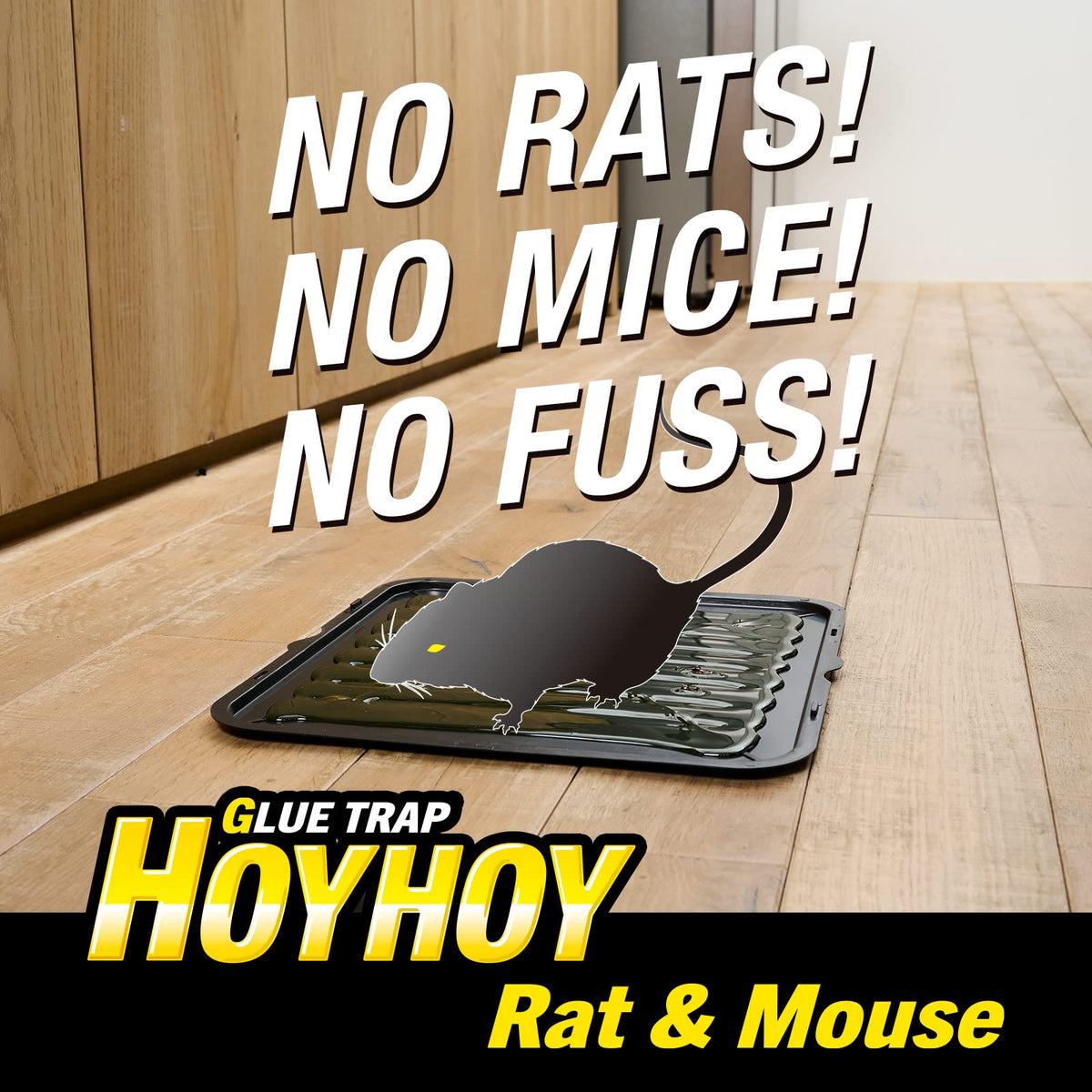 Jambobrat Raps HOY HOY Jumbo Size Rat & Mouse Indoor / Outdoor Glue Trap 2 - HOY HOY USA