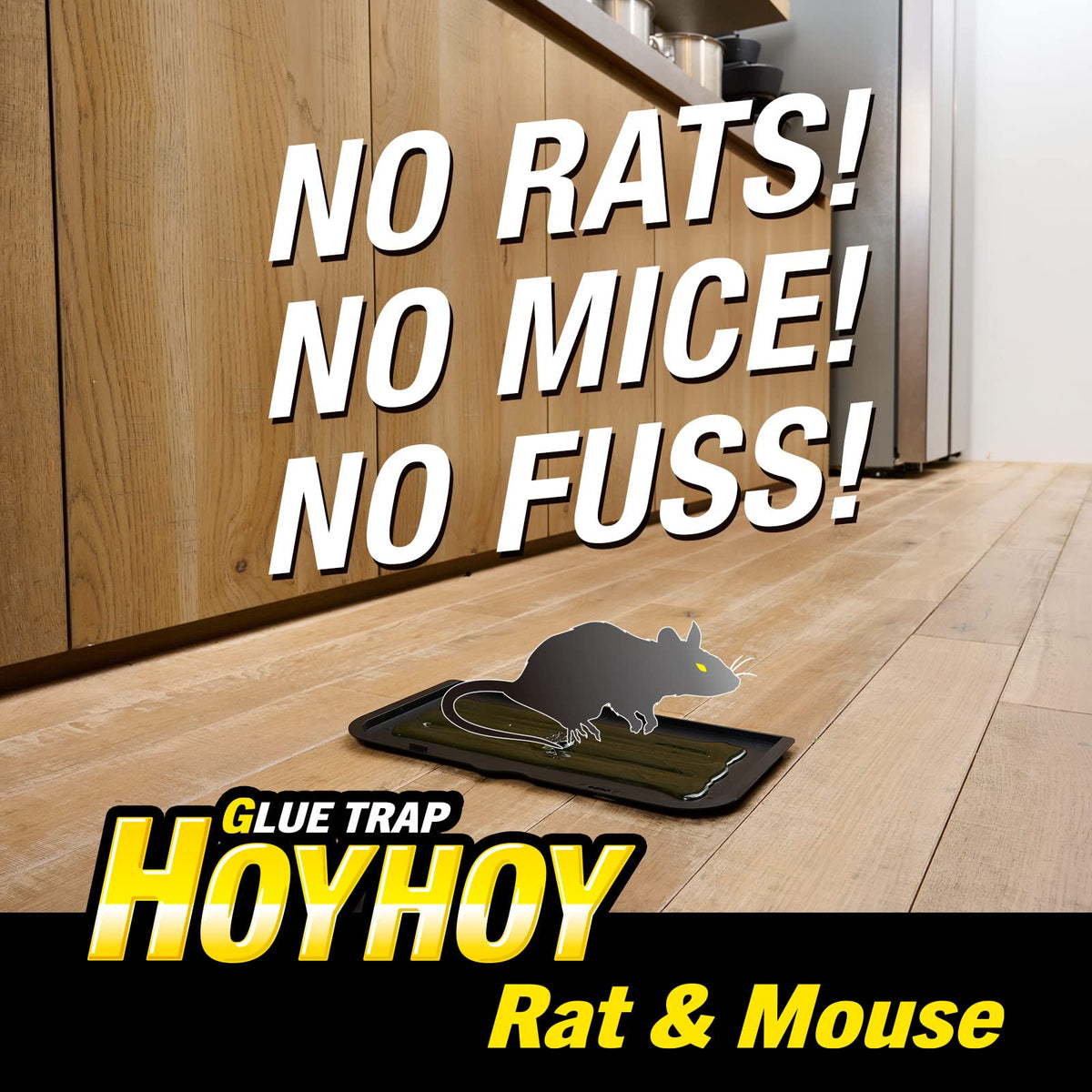 HOY HOY Regular Size Rat &amp; Mouse Indoor / Outdoor Glue&amp;nbsp;Trap 2&amp;nbsp;Traps