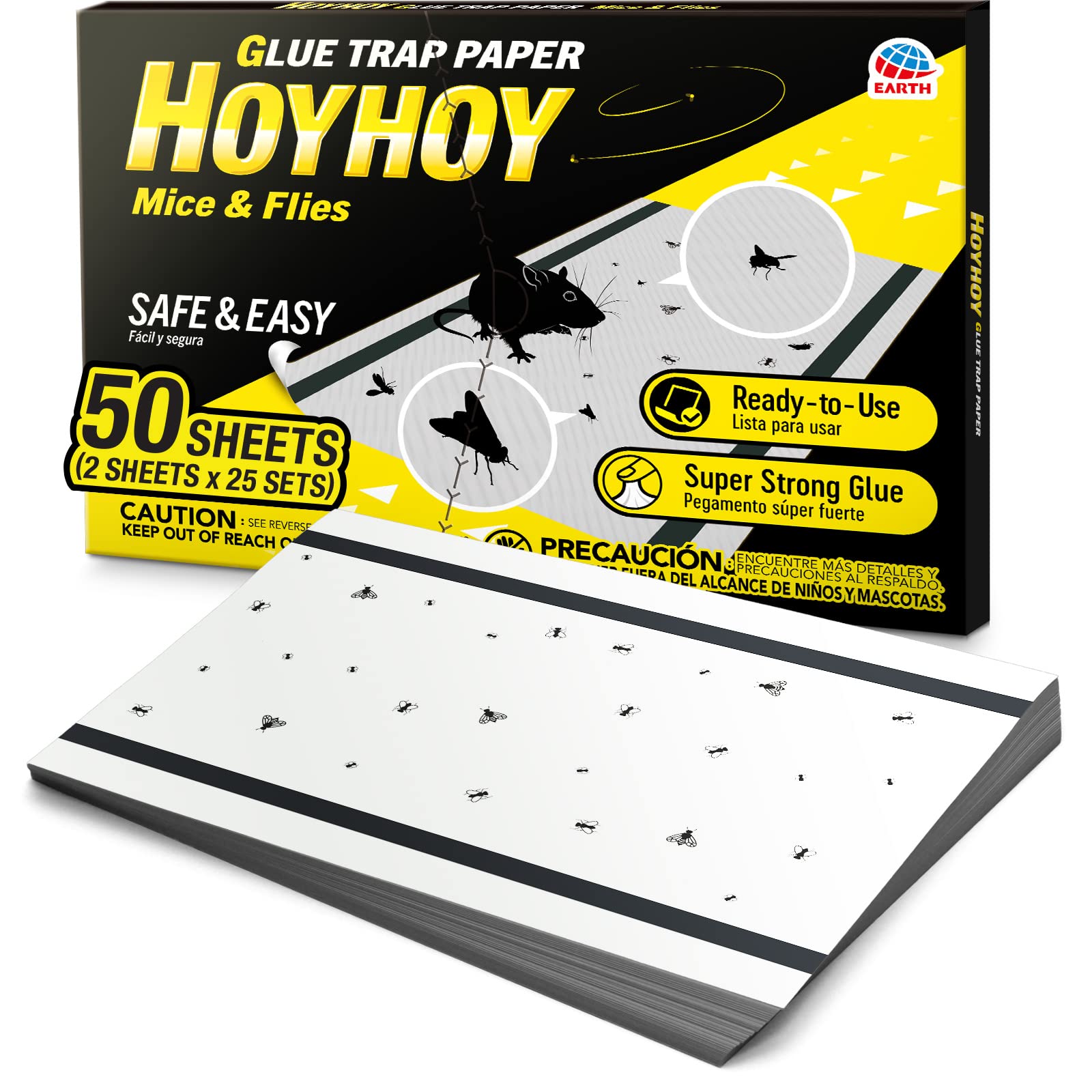 HOY HOY Jumbo Size Rat & Mouse Indoor / Outdoor Glue Trap